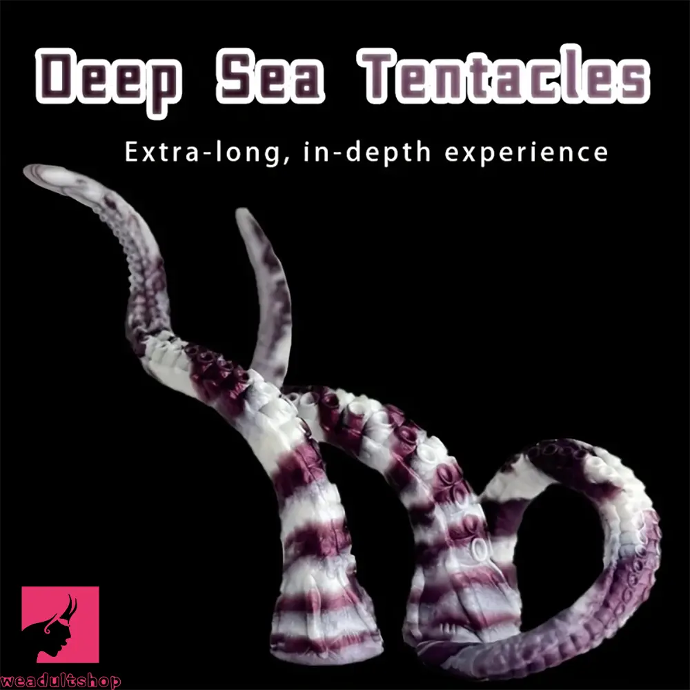 18.11in 19.68in 22.04in Super Long Deep Sea Octopus G Spot Fantasy Dildo
