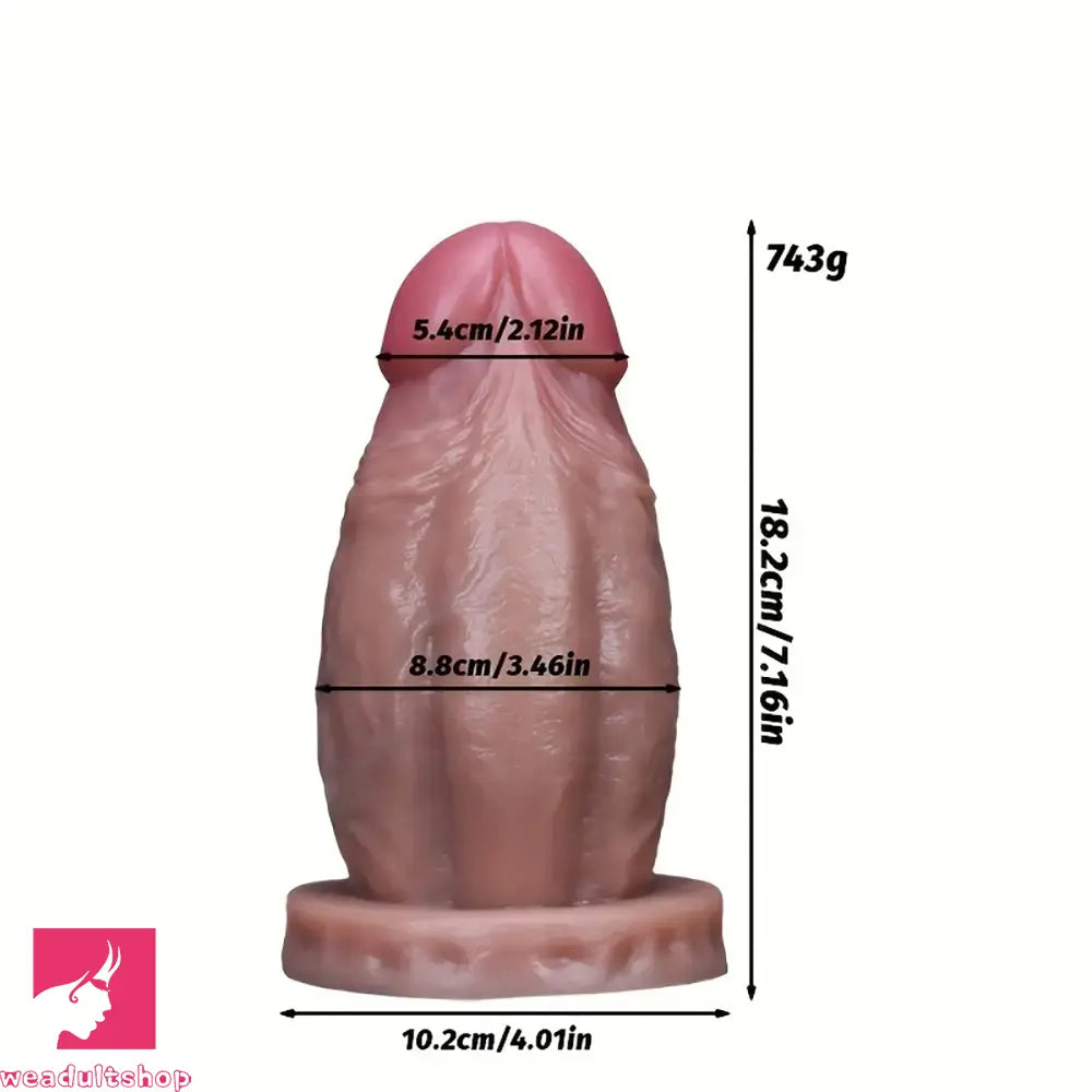 5.11in 5.47in 6.29in 7.16in 7.99in 8.81in Thick Lifelike Soft Dildo Anal Prostate