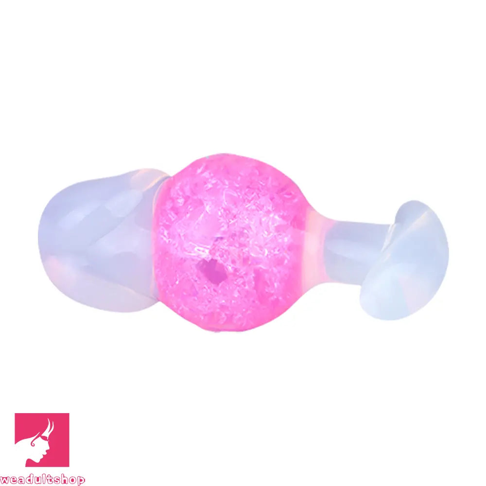 4.96in Luminous Silicone Anal Beads Dildo Anal Sex Toy For Adult Cock