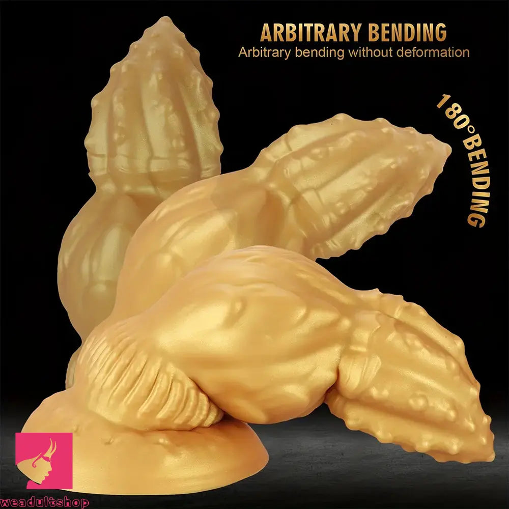 7.87in 9.05in 10.23in 11.41in Golden Gourd Sharp Pointed Large Fat Dildo