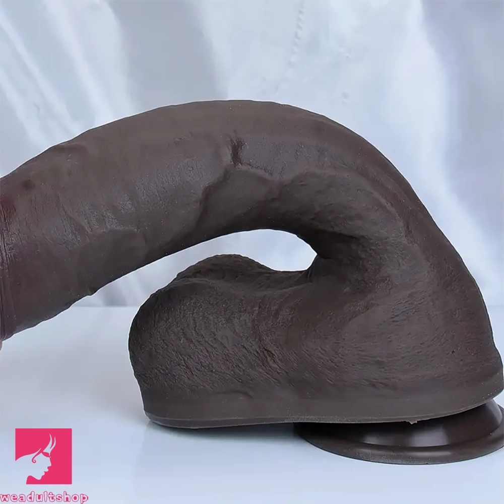 11.4in 12.6in Huge Ebony Silicone Dildo Realistic Thick Prostate Lifelike Skin