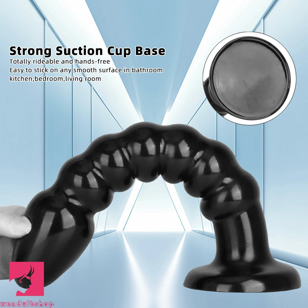 11.02in 14.56in Black Extra Long Large Thick Anal Bead Plug Dildo Sex Toy