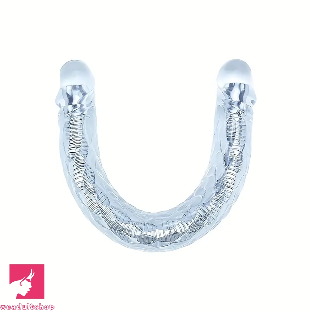 15.5in 22.7in Flexible Double-Headed Long Dildo Manual Pleasure Cock Toy