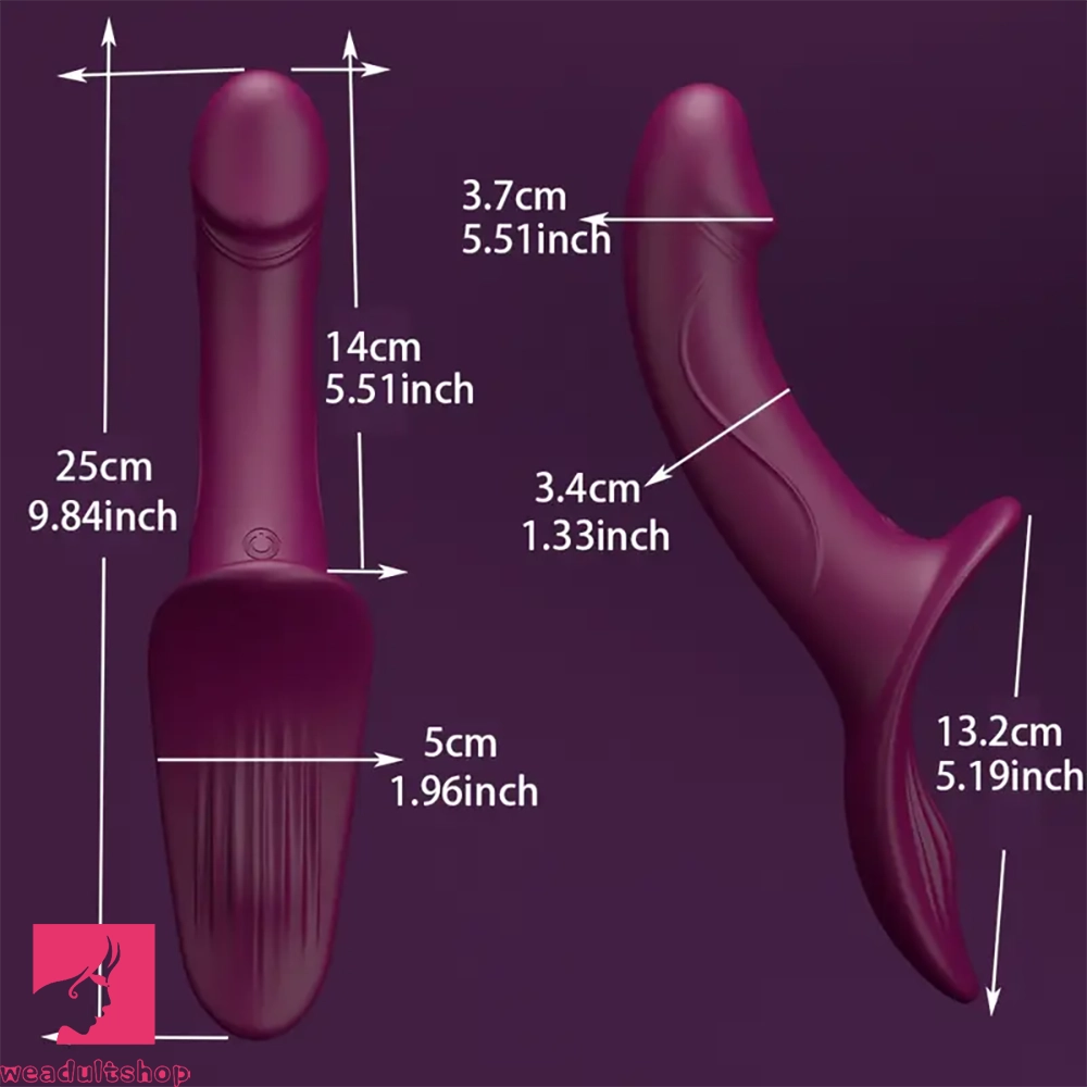 9.84in Dual motor Double-Ended G Spot Automatic Silicone Strap on Dildo