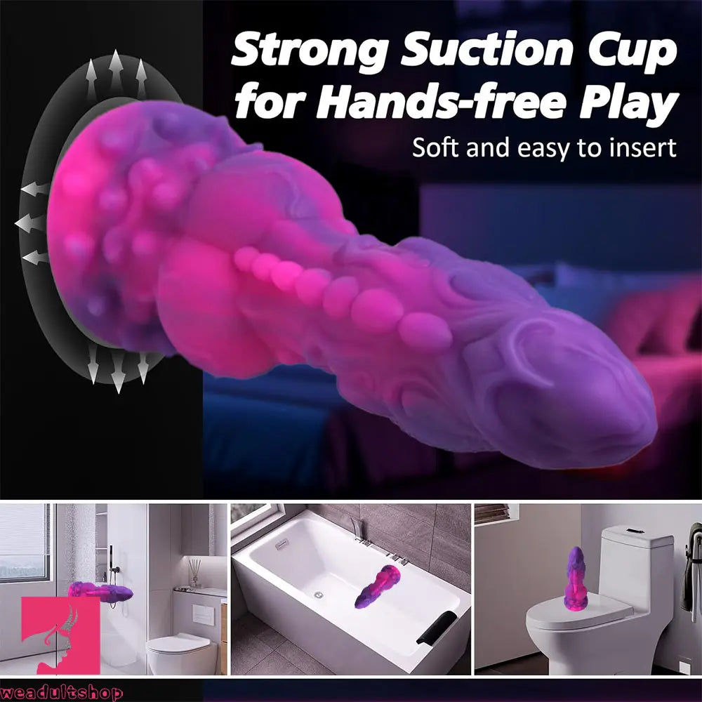 9in Soft Monster Silicone Big Spiked Odd Clit Dildo Prostate Massager