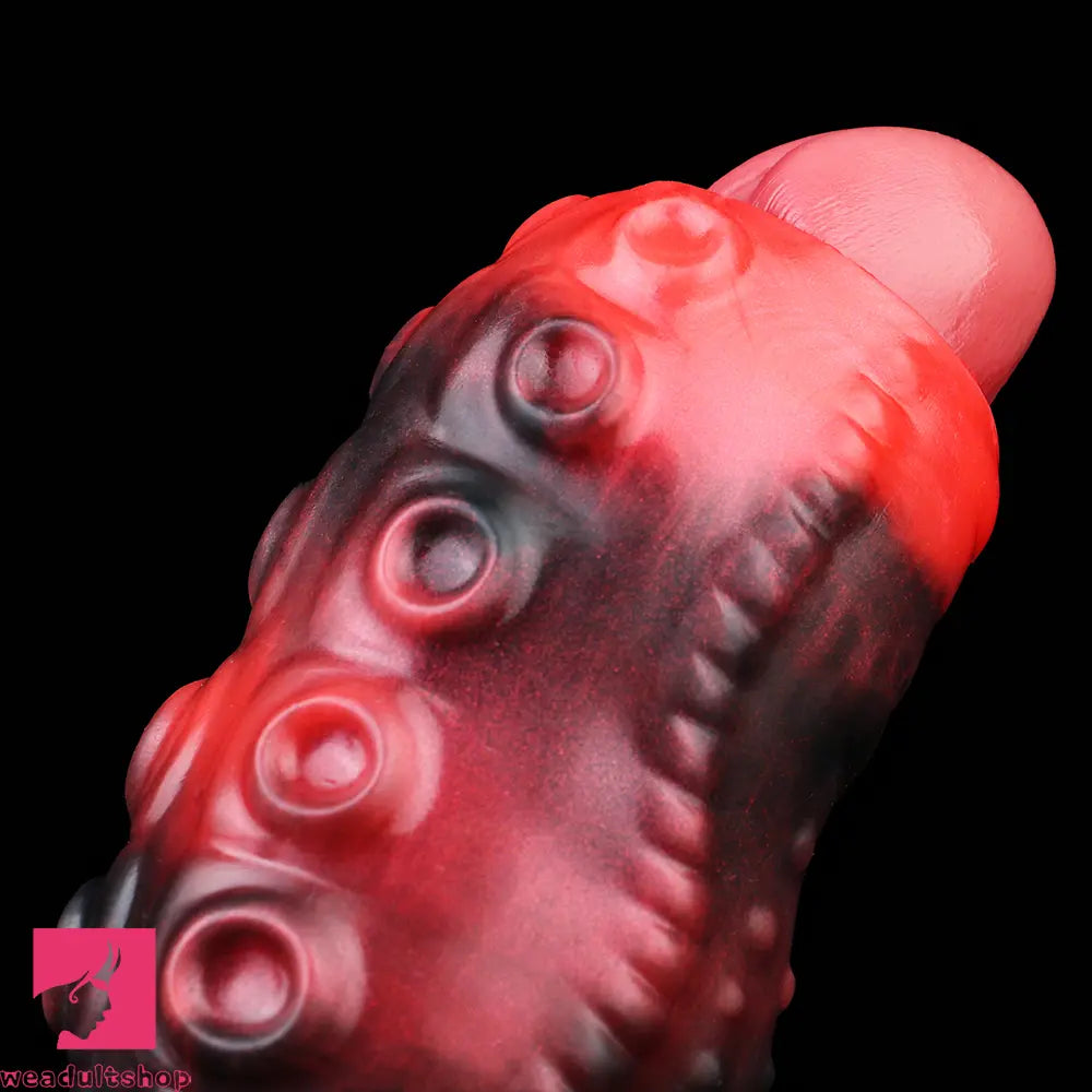 3.54in 4.72in 5.51in 6.69in Tentacle Silicone Soft Dildo Sleeve Penis Extender