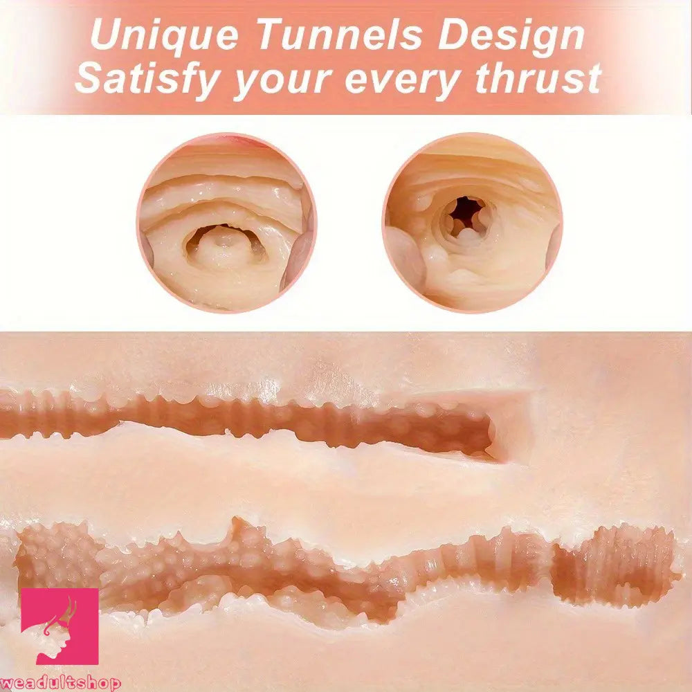 5.5in Realistic Dildo Shemale Sex Doll Torso with Big Breasts Anal Clit Sex