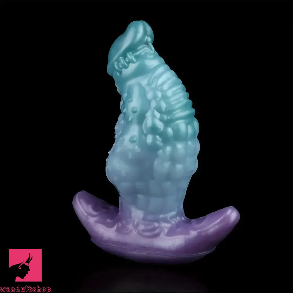 5.51in 7.04in 8.74in Liquid Silicone Anal Plug Strap-On Monster Odd Dildo