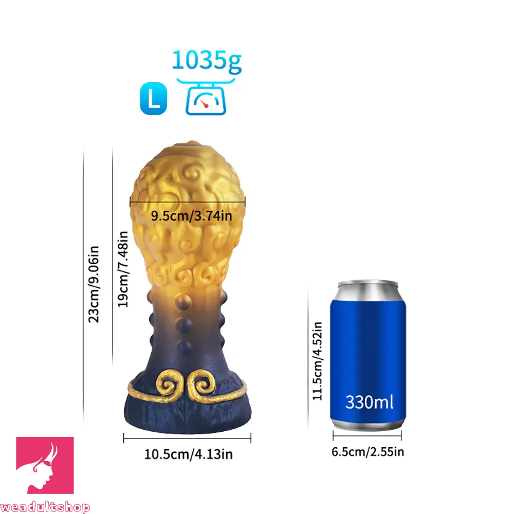 Liquid Silicone Fantasy Creature Cock Dildo Anal Plug Prostate Clit Massager