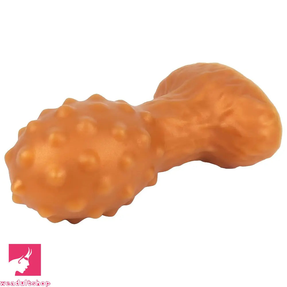 5.12in Spiked Butt Plug Dildo Ultra-Soft Liquid Silicone G-Spot Clit Massager