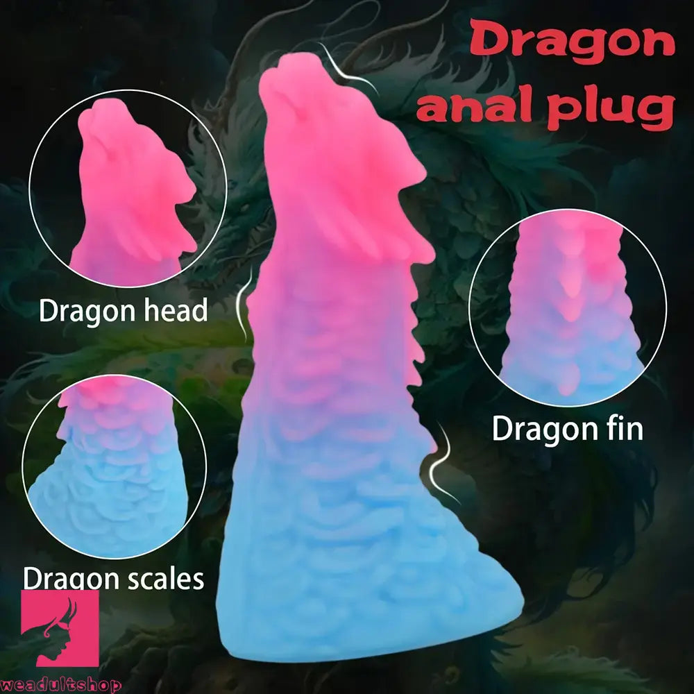 6.49in 7.67in 8.85in Special-Shaped Mixed Color Faucet Dragon Dildo