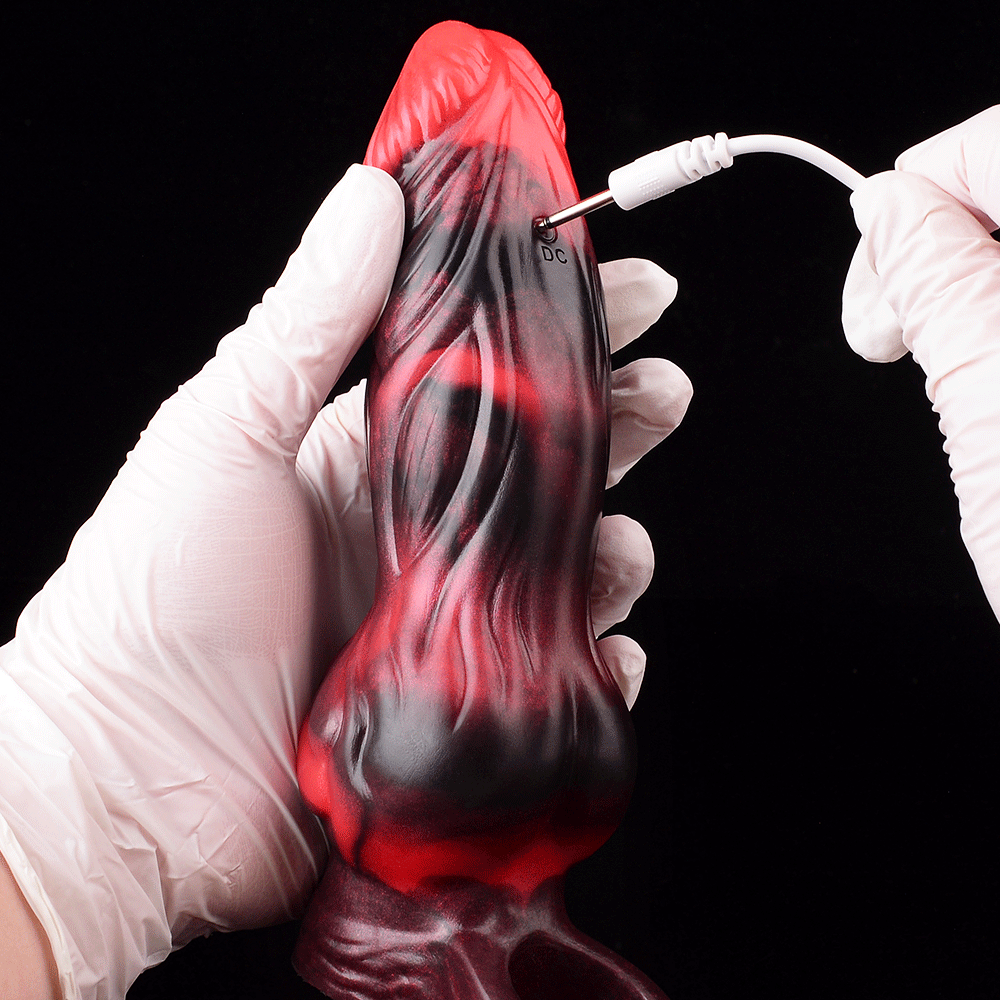 5.91in 7.17in Silicone Cock Sleeve Soft Vibrating Hollow Fantasy Penis Dildo