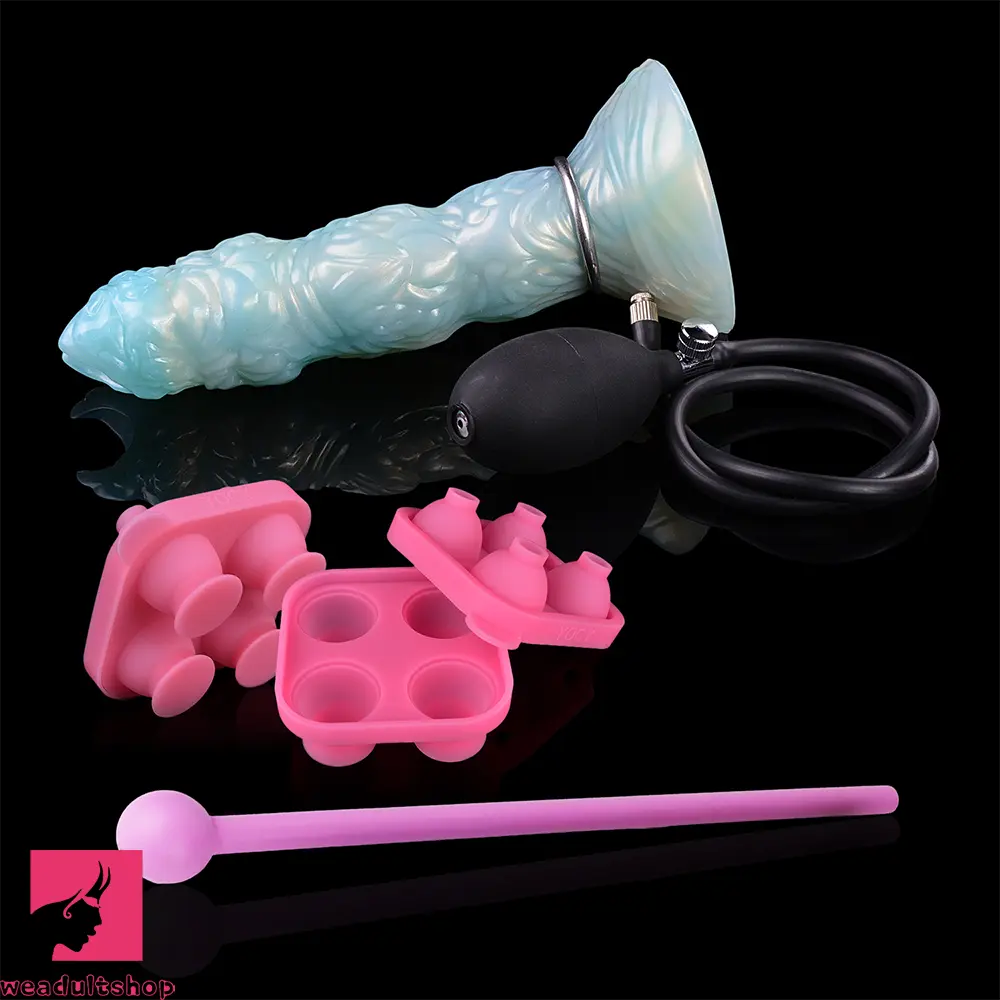 8.42in Adult Masturbation Cock Odd Ovipositor Egg Laying Inflatable Dildo