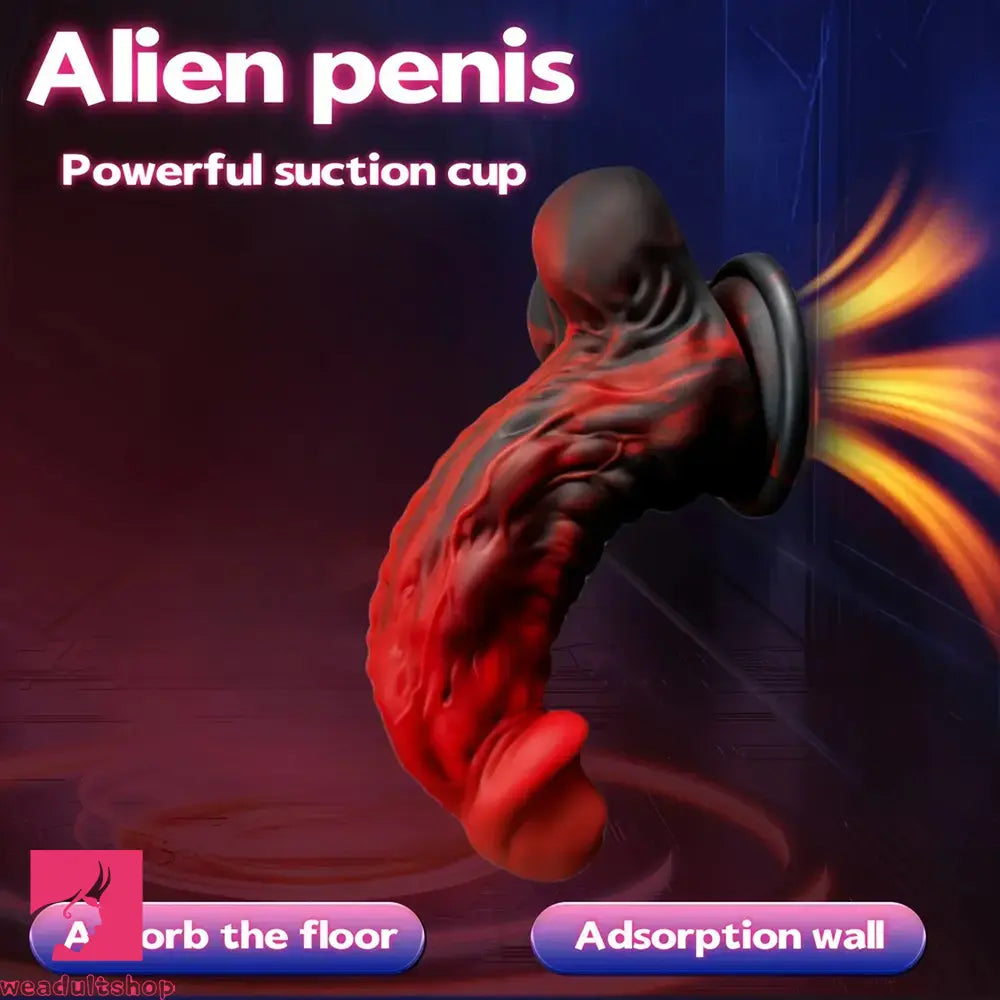 7.09in Alien Simulation Penis Liquid Silicone Dildo For Women Masturbator