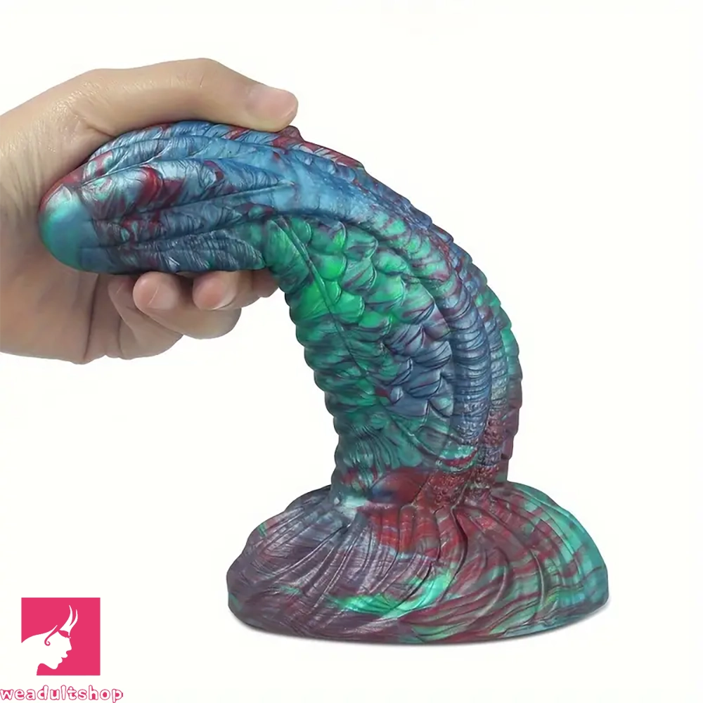 7.32in Monster Liquid Silicone Thick Anal-Expanding Fantasy Penis Dildo