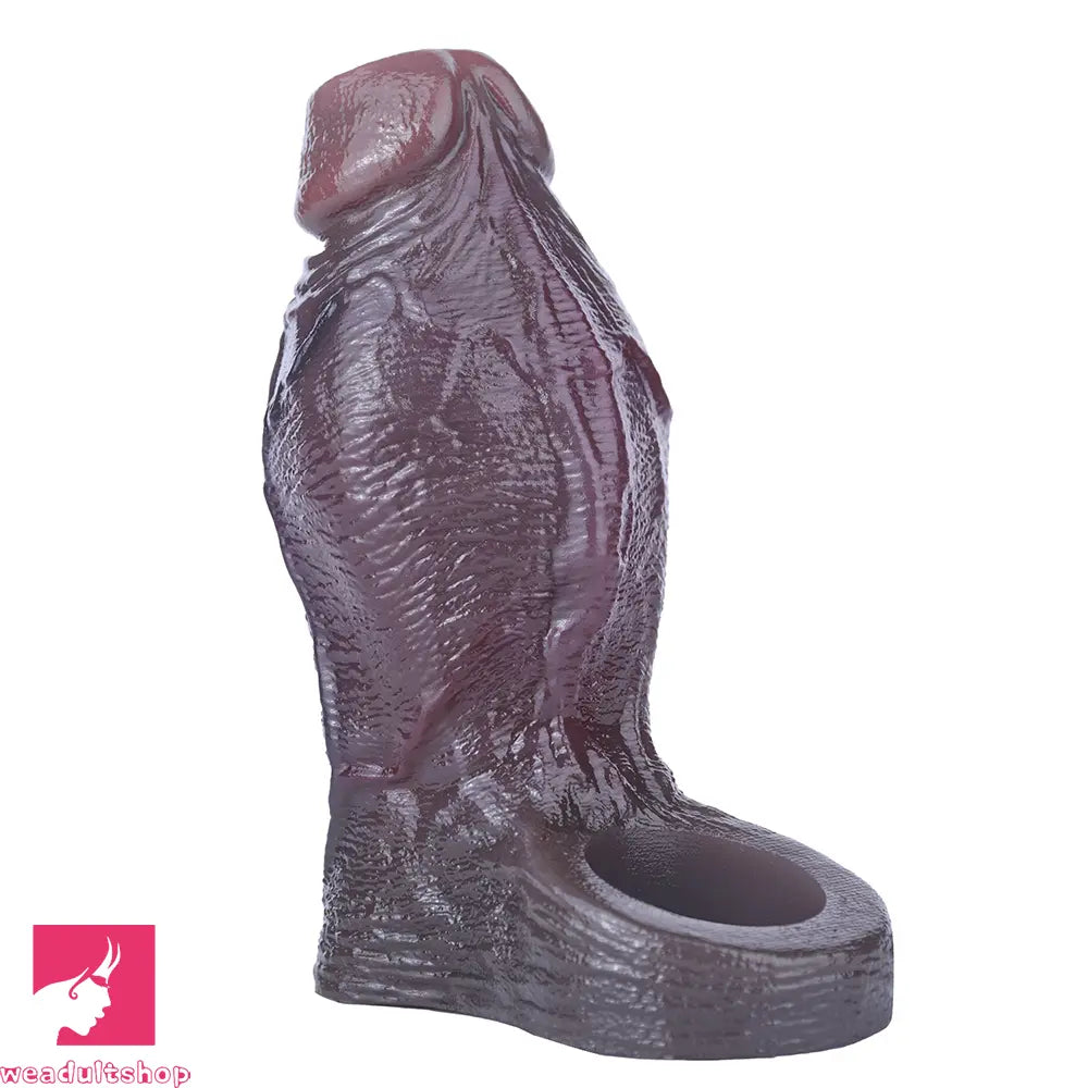 4.8in Platinum Silicone Real Lifelike Skin Dildo Sleeve Soft Male Cock Sleeve