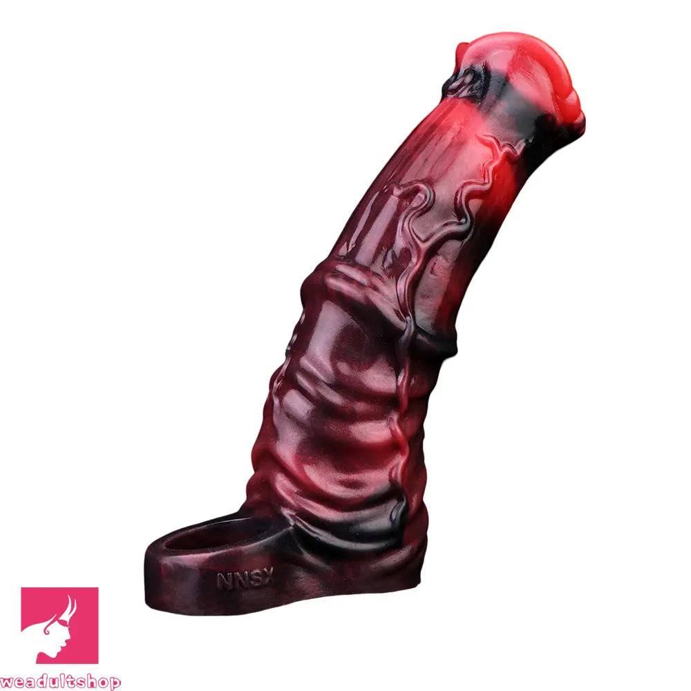 6.1in 6.89in 7.95in Horse Animal Penis Soft Dildo Sleeve Penis Extender