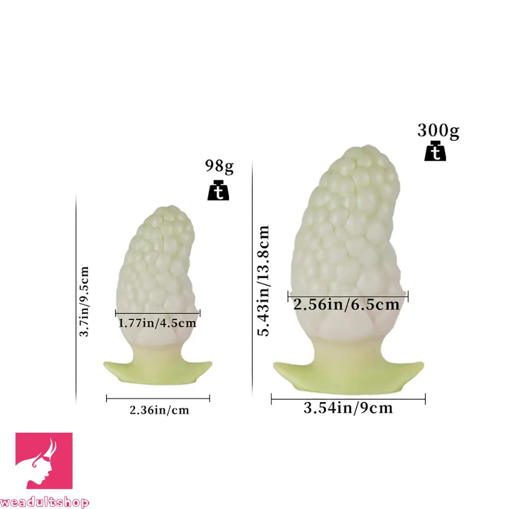 3.7in 5.43in Strawberry Design Small Silicone Soft Butt Plug Anal Dildo