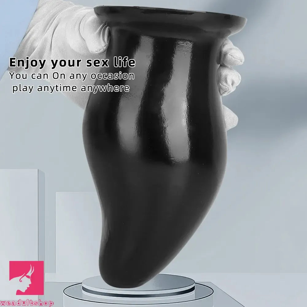 7.87in 9.44in PVC Black Anal Plug Thick Fat Big Dildo Cock With Suction Cup