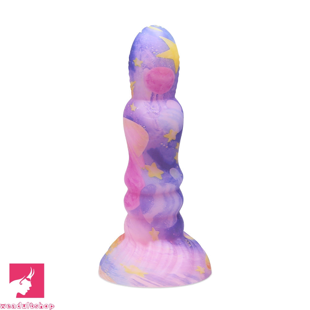 7.87in Colorful Silicone Soft Realistic Dildo Fantasy Prostate Sex Toy