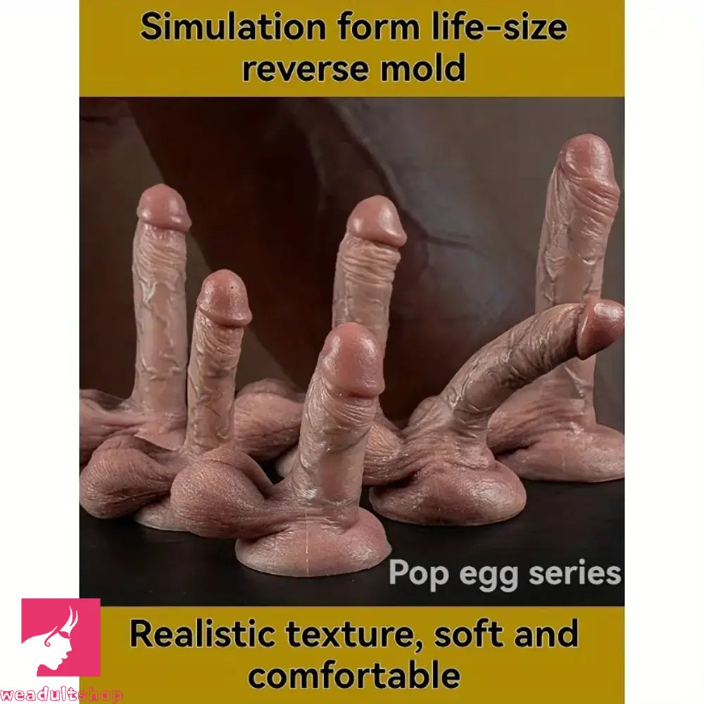 5.91in 9.06in 9.84in Realistic Female Silicone Large Soft Dildo Couple Toy