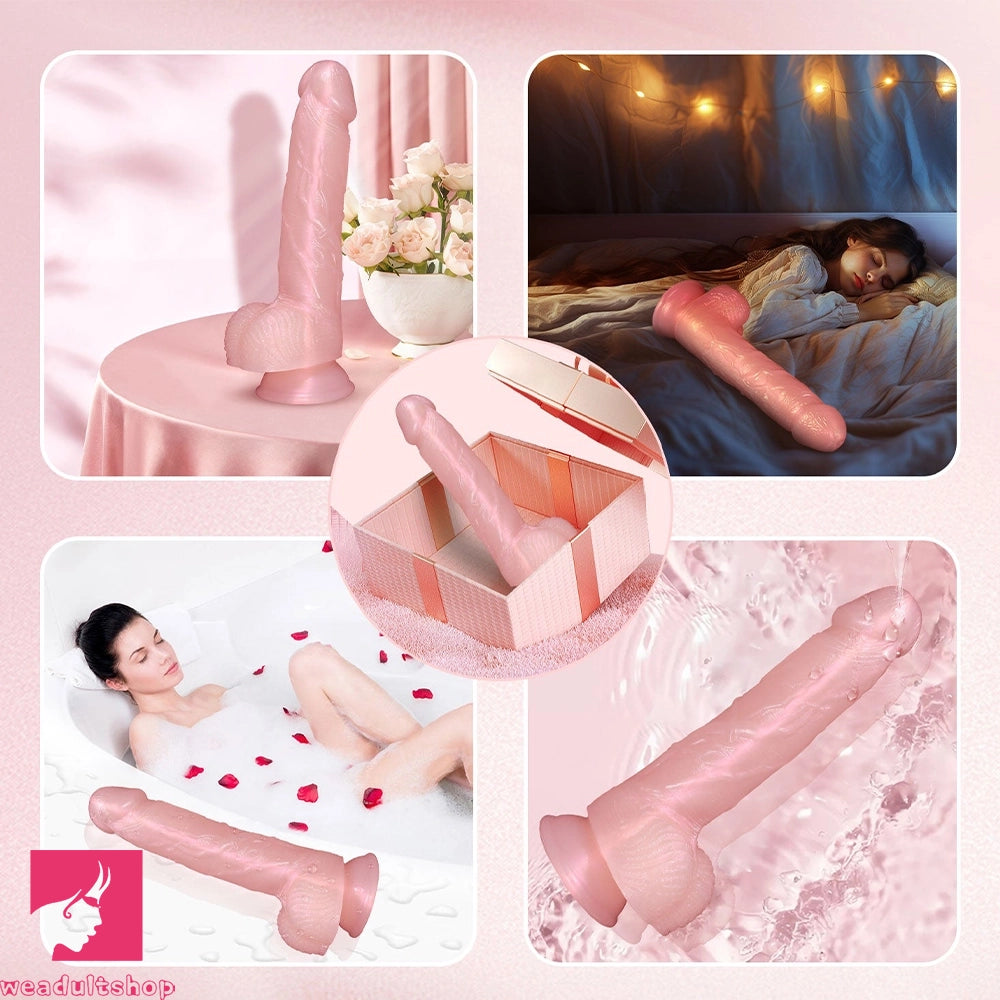 8.07in Strap on Dildo Elegant Lifelike Veins Large Dildo For Women