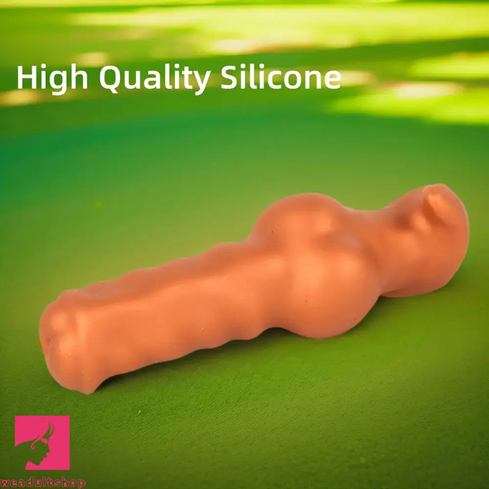 3.94in 7.48in 8.66in Soft & Flexible Silicone Anal Dildo Secure Knot Cock Toy