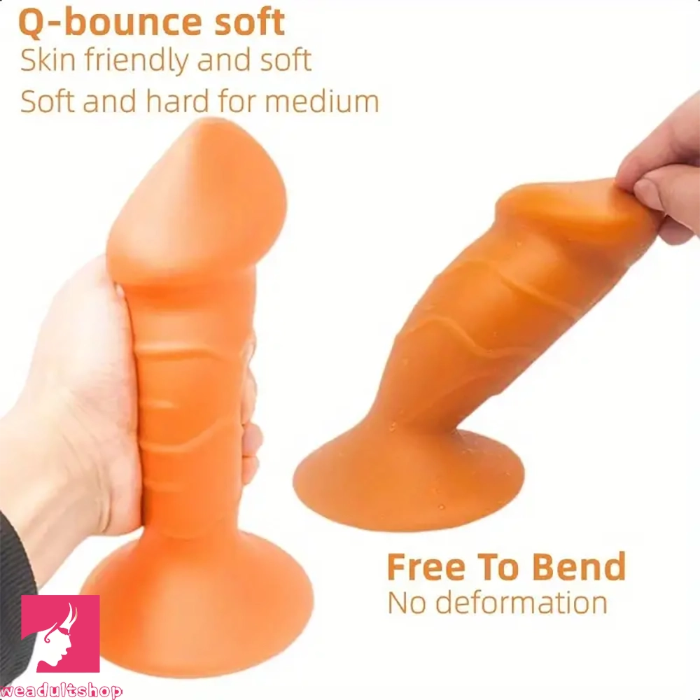 5.31in 5.91in 6.69in 7.48in Dildo Butt Plug Trainer Liquid Silicone Cock Anal Plug