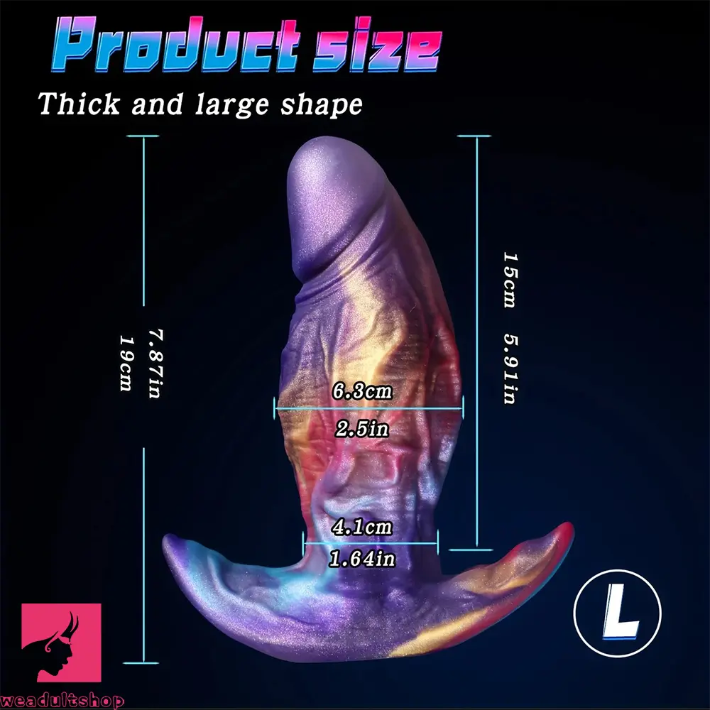 4.76in 5.92in 7.87in Wearing Anal Plug Mixed Color Dildo For Go Out Game