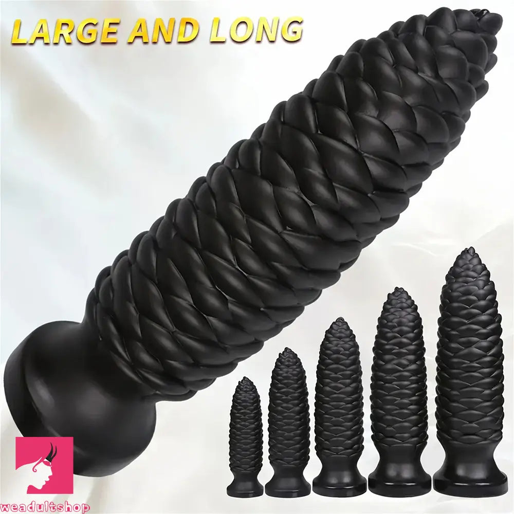 6.1in 7.67in 9.05in 10.43in 11.8in Big Anal Plug Scaly Thick Dildo Sex Toy
