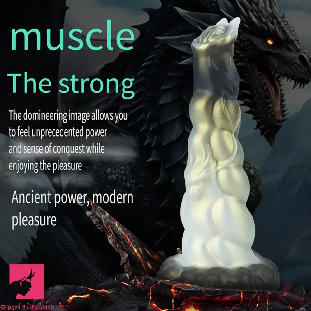 7.95in Hands-Free Monster Silicone Dilation Dildo With Strong Suction Cup