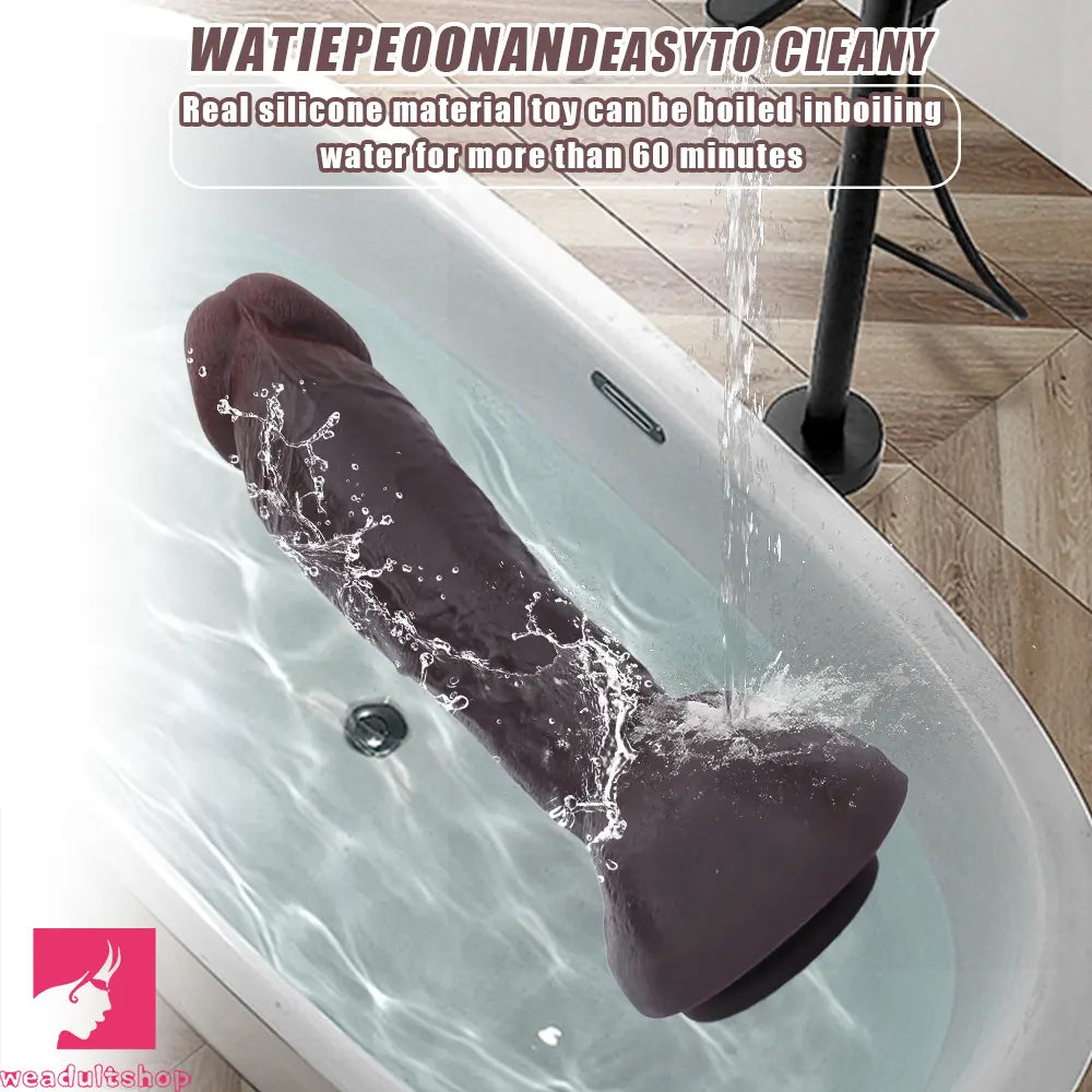 11.03in Super Real Dual Layer Silicone Big Dildo For Adult Male Penis Adult Toy