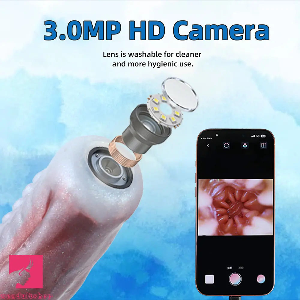 25in Tentacle Huge Long HD Camera Dildo Silicone Adult Toy Anal Stimulation