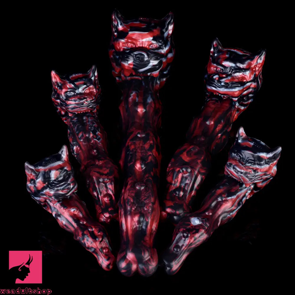 5.51in 7.56in 9.84in 12.6in 17.72in Monster Silicone Creature Penis Dildo