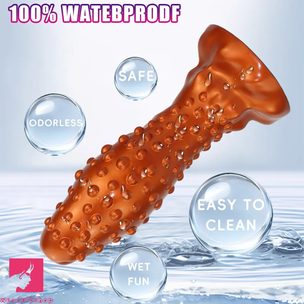 6.29in 8.66in 11.02in Spiked Stripe Silicone Butt Plug Odd Dildo Vagina Dilator