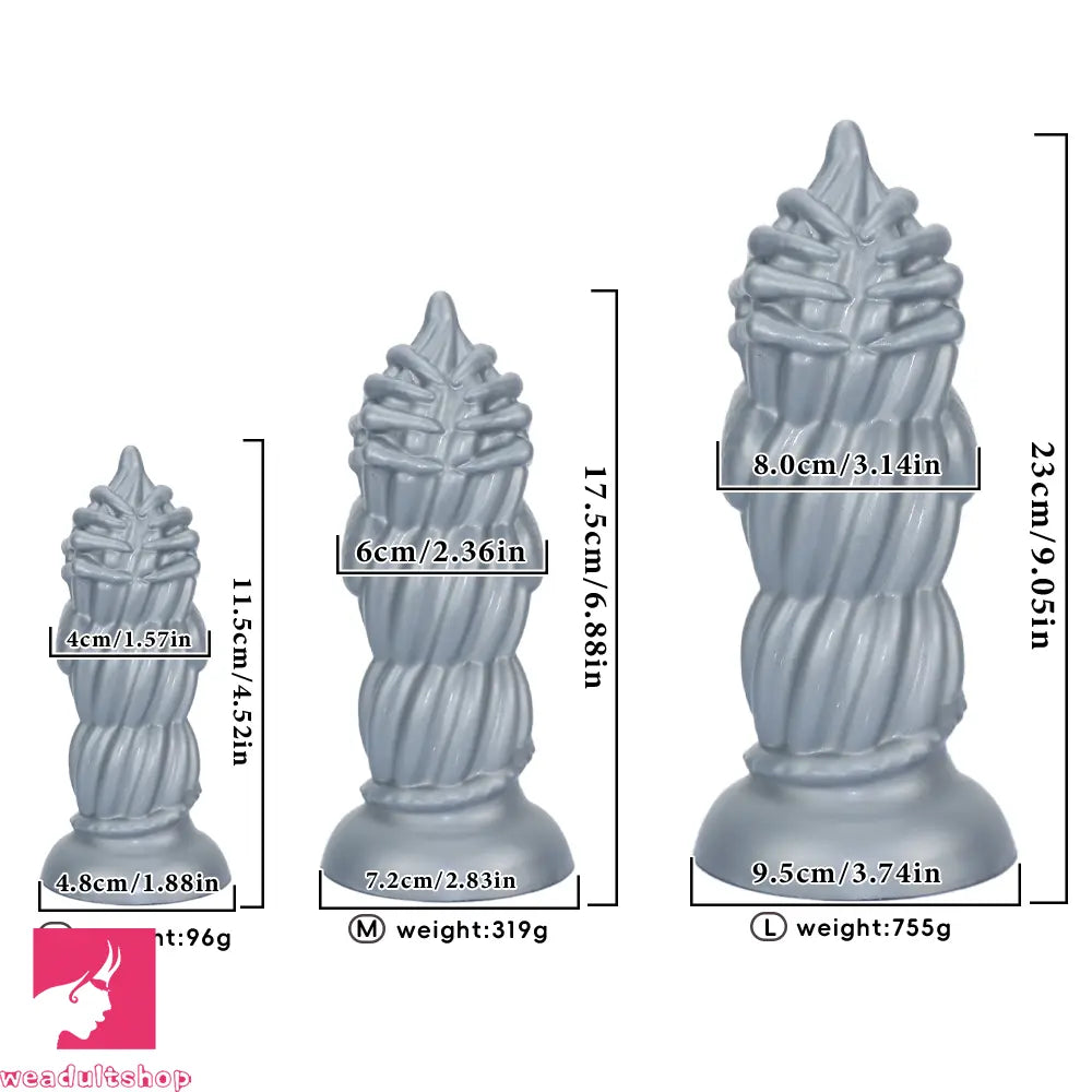 4.52in 6.88in 9.05in Fantasy Monster Butt Plug Dildo Vaginal Masturbator