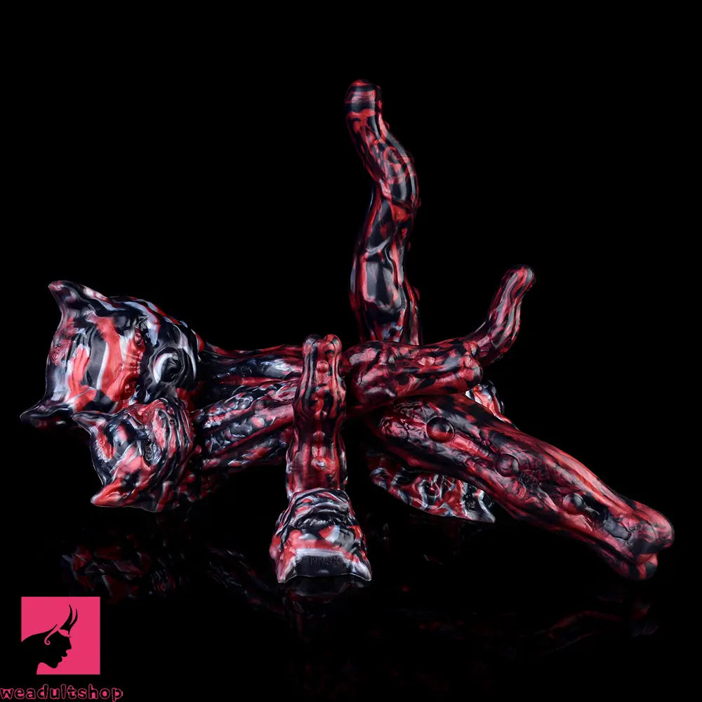 5.51in 7.56in 9.84in 12.6in 17.72in Monster Silicone Creature Penis Dildo