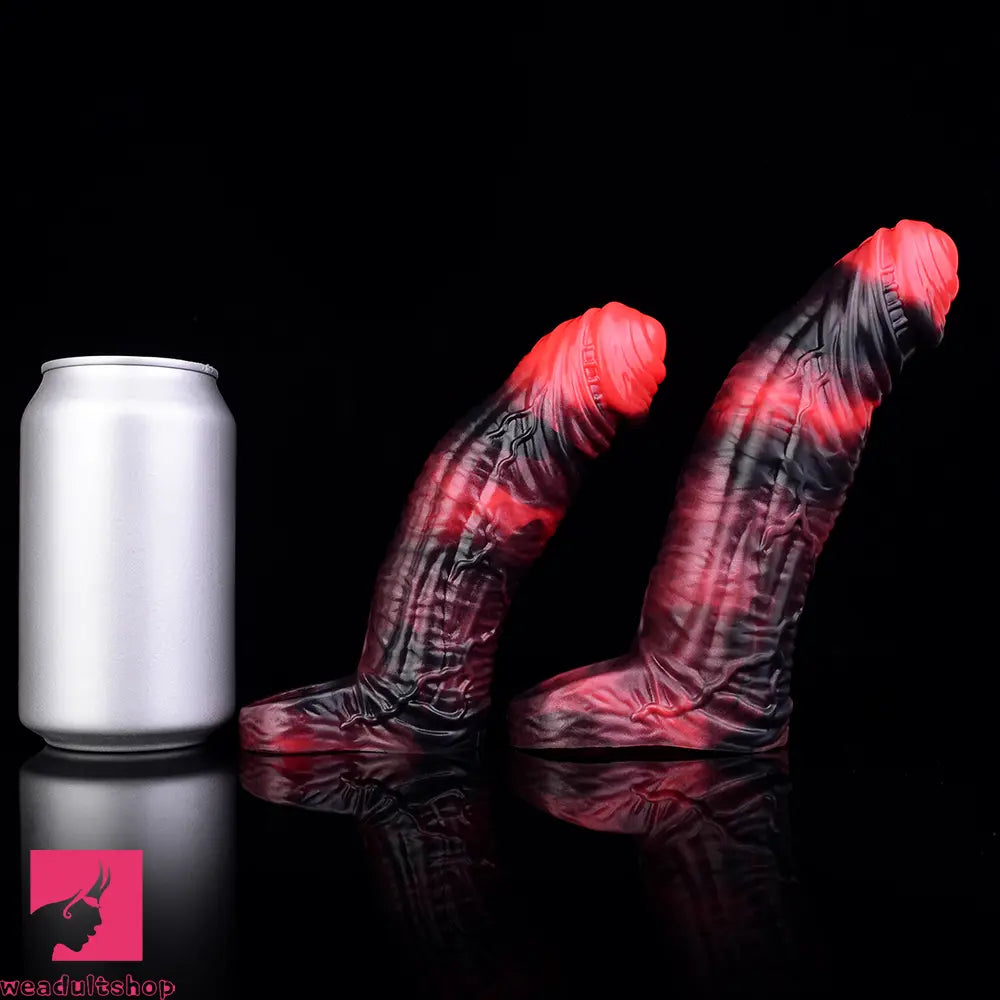 5.98in 7.09in Silicone Cock Sleeve Soft Vibrating Uncut Hollow Dildo For Clit