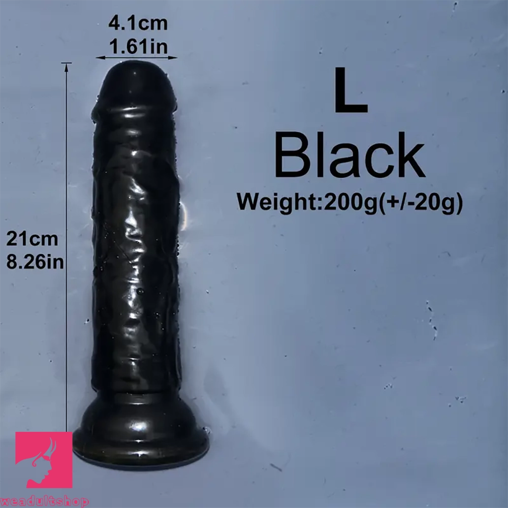6.1in 6.7in 7.48in 8.26in 9.05in Soft Realistic Jelly Transparent Prostate Dildo