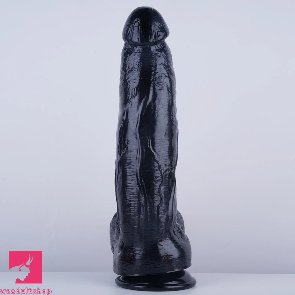 12.2in Thick Huge Real Skin Feeling Dildo Female Male Sexy Penis Sucker