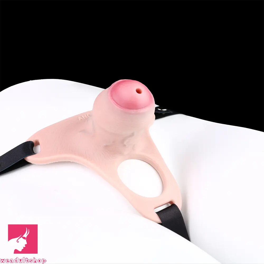 4.33in Strap on Chastity Dildo Wearable Realistic Cock Cage For Couples