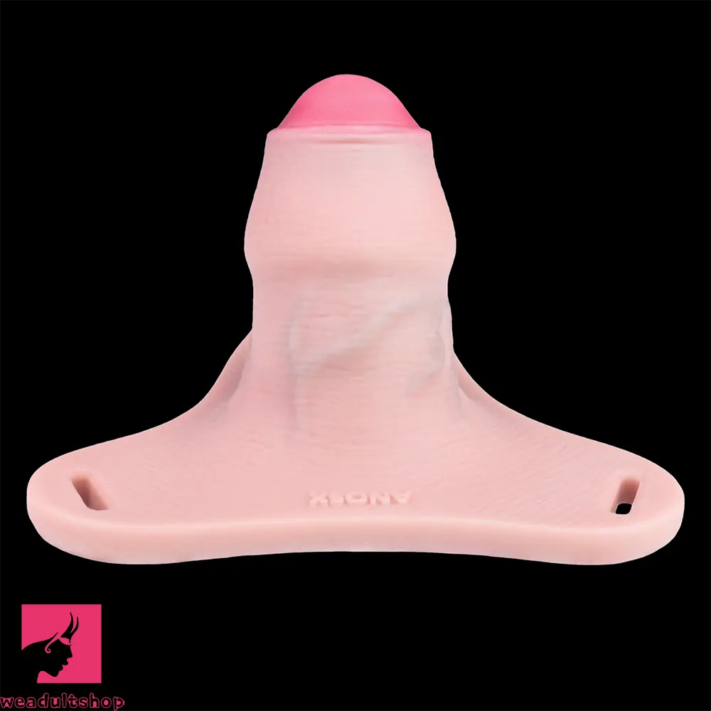 4.33in Strap on Chastity Dildo Wearable Realistic Cock Cage For Couples