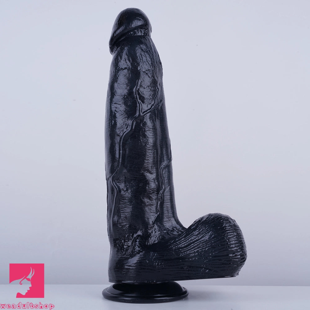 12.2in Thick Huge Real Skin Feeling Dildo Female Male Sexy Penis Sucker