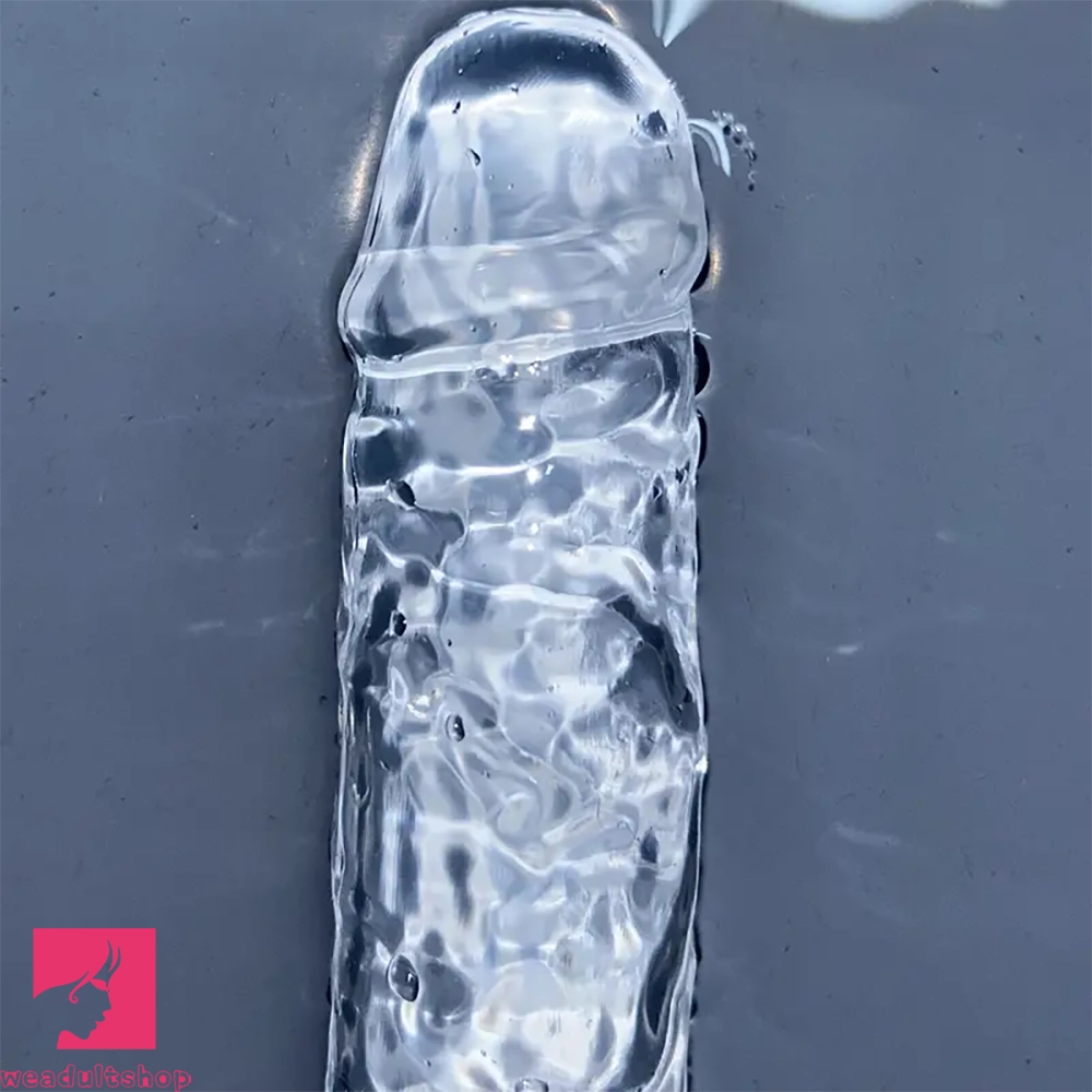 6.1in 6.7in 7.48in 8.26in 9.05in Soft Realistic Jelly Transparent Prostate Dildo