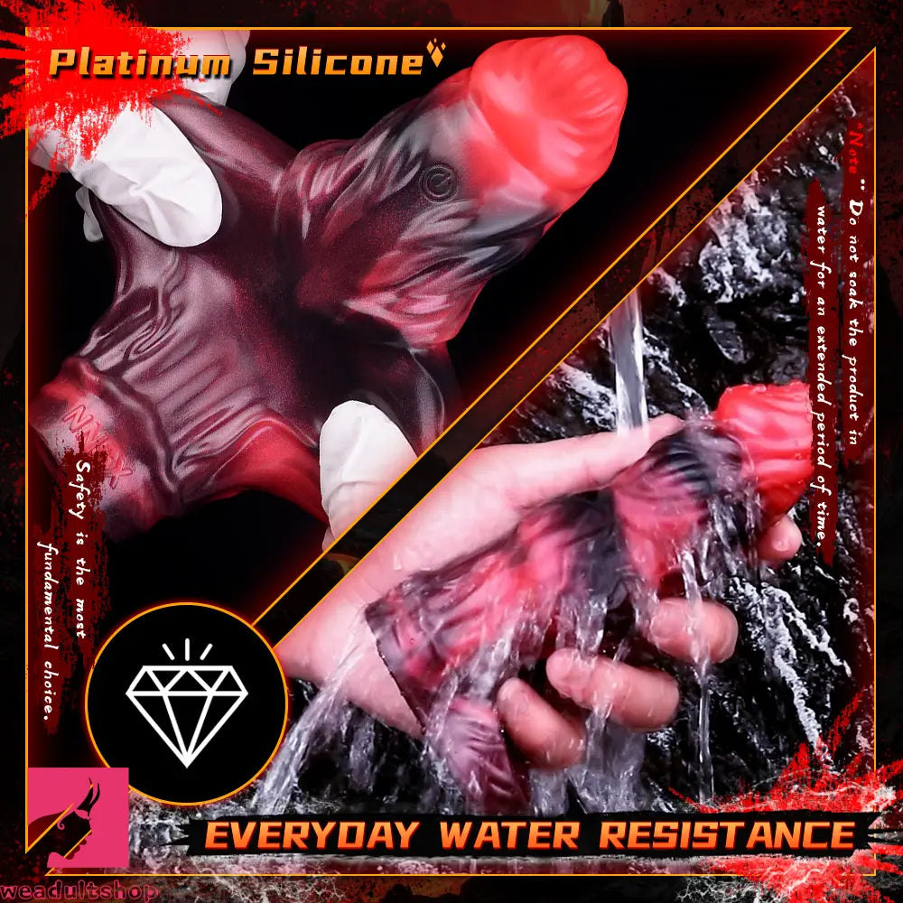 5.91in Silicone Dog Cock Sleeve Knot Dildo Vibrating Dildo With Cock Ring