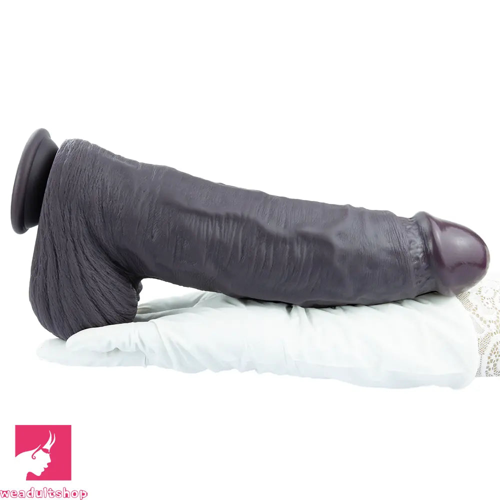 12.99in Huge Thick Lifelike Silicone Dildo Stimulate Solo Play Accessory