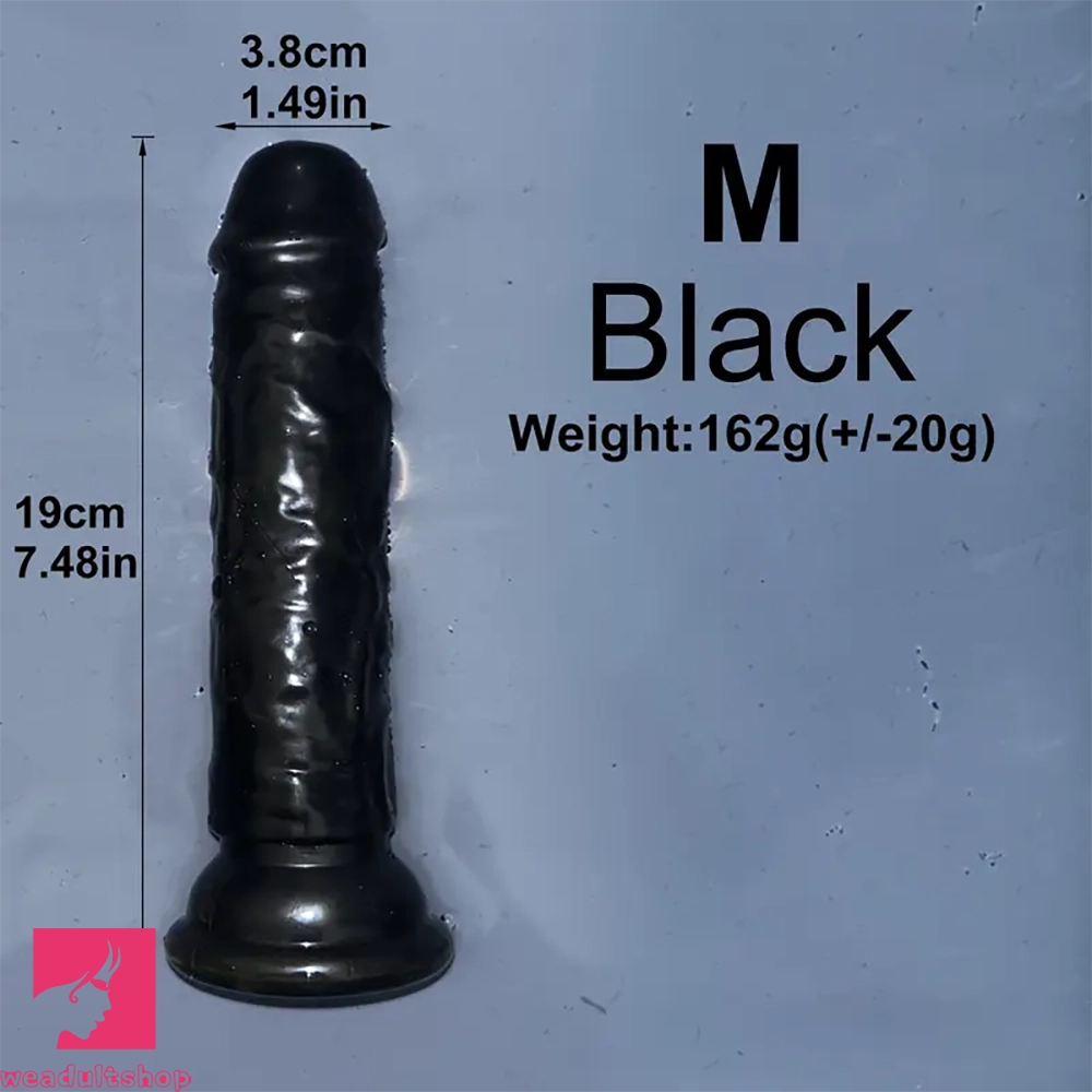6.1in 6.7in 7.48in 8.26in 9.05in Soft Realistic Jelly Transparent Prostate Dildo