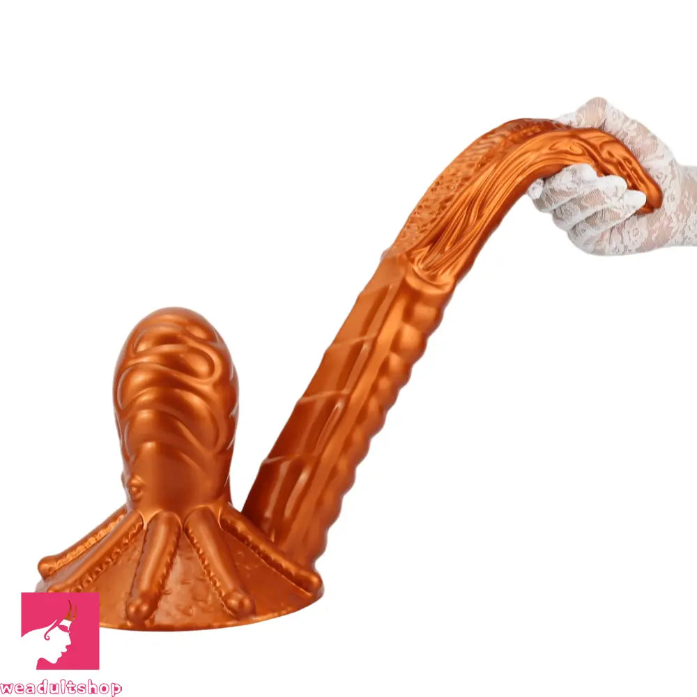 11.81in 17.7in Dual Ended Alien Anal Plug Soft Fantasy Dildo Anal Massage Dilator