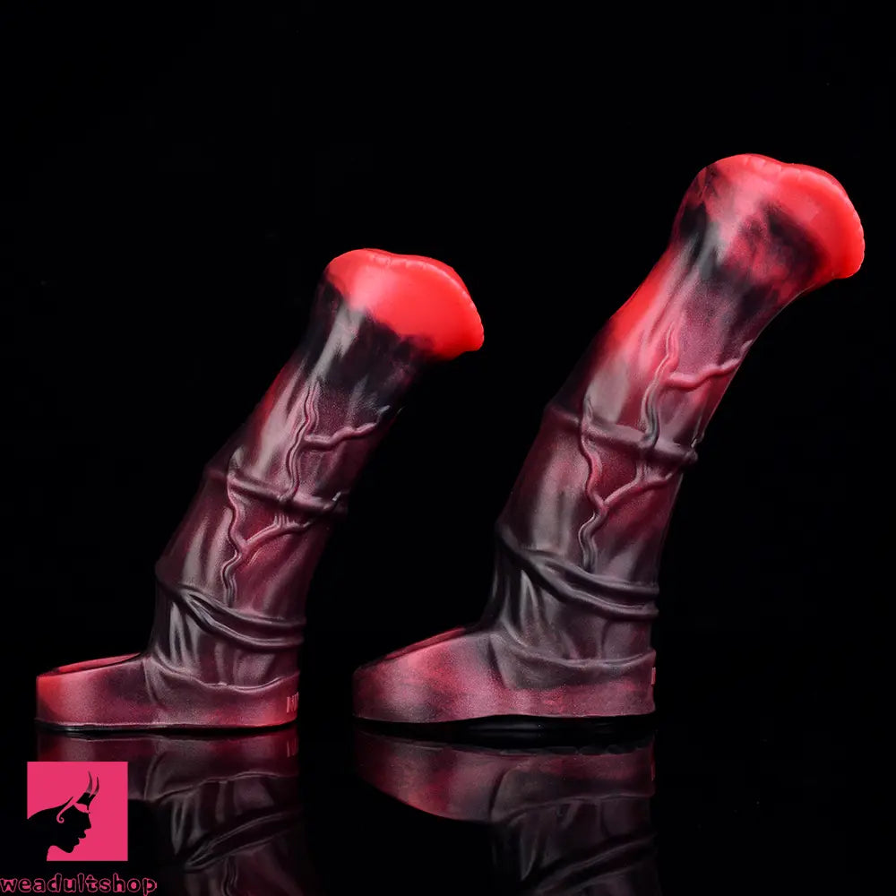 5.58in 7.17in Silicone Horse Dildo Sleeve Vibrating Hollow Waterproof Dildo