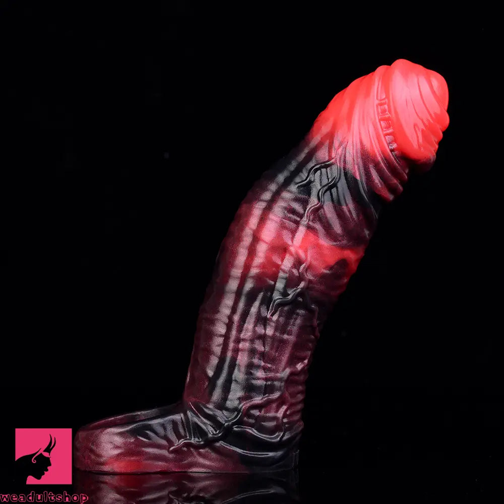 5.98in 7.09in Silicone Cock Sleeve Soft Vibrating Uncut Hollow Dildo For Clit